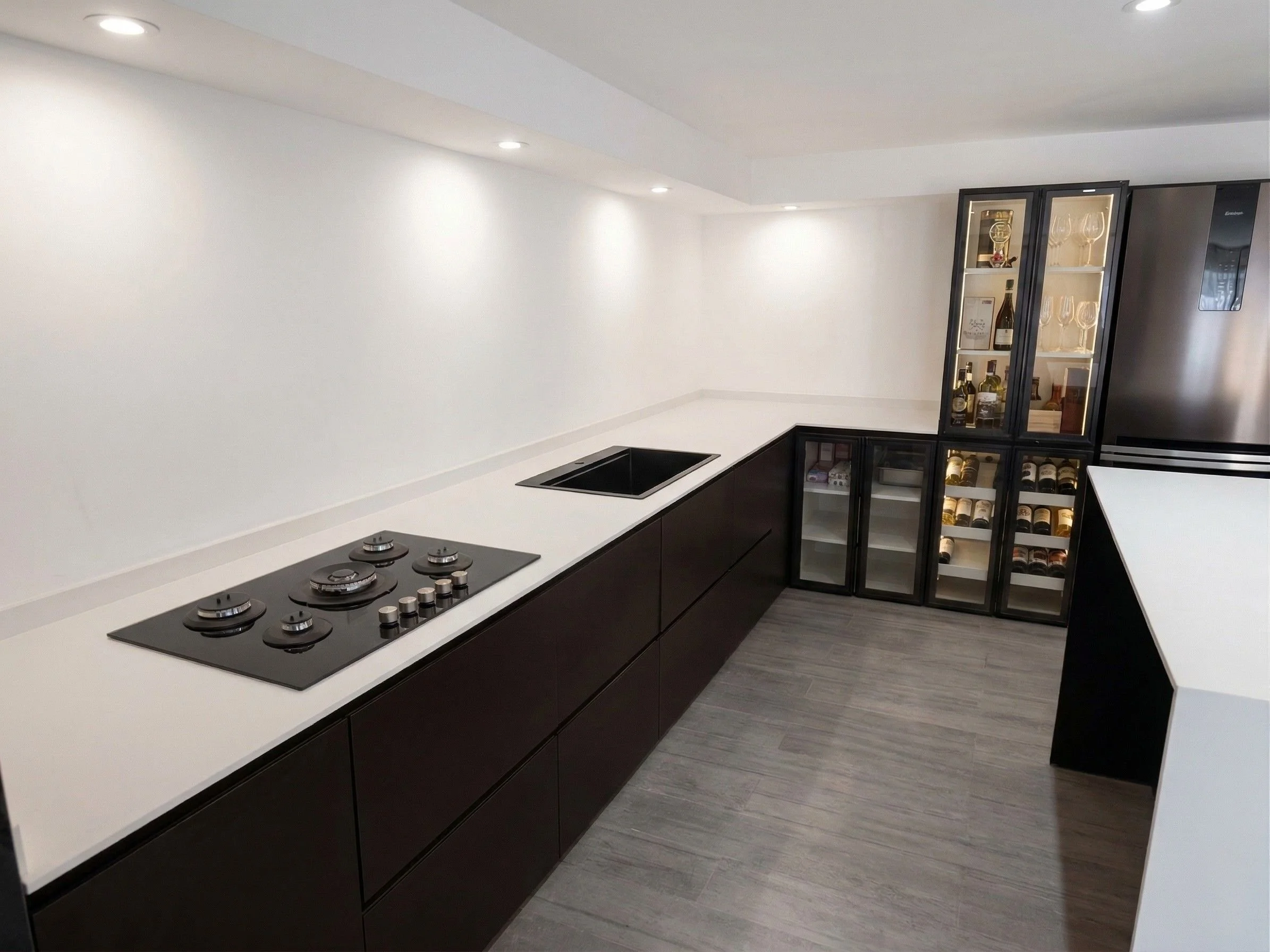 Cocina con mesada Dekton Zenith